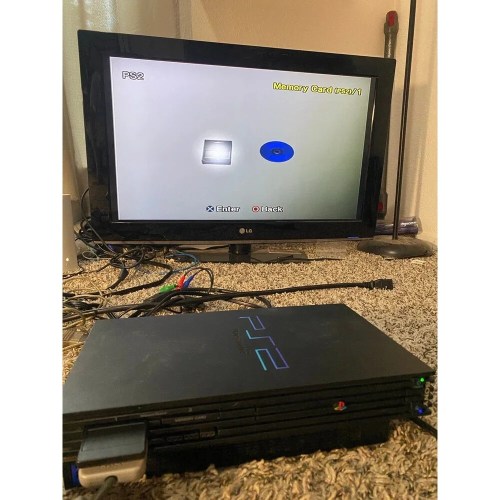 Sony Playstation 2 PS2 Fat Console w Controller W memory card